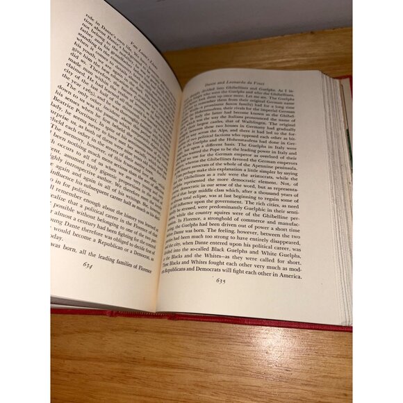 Van Loons Lives Hardcover Book 1942 Simon & Schuster Vintage Red Cloth Cover - Picture 14 of 15